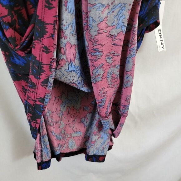 NEW DKNY Dress 1X Plus Ruched sleeveless lined Red Black Blue Bodycon DKNYC NWT - Picture 8 of 12